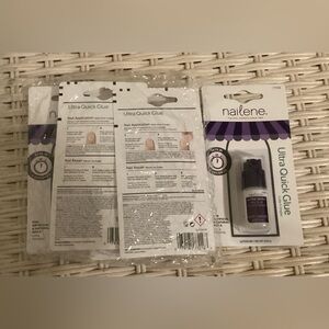 6-Pack Nailene Ultra Quick Nail Glue - 6 Bottles- BRAND NEW & WRAPPED!